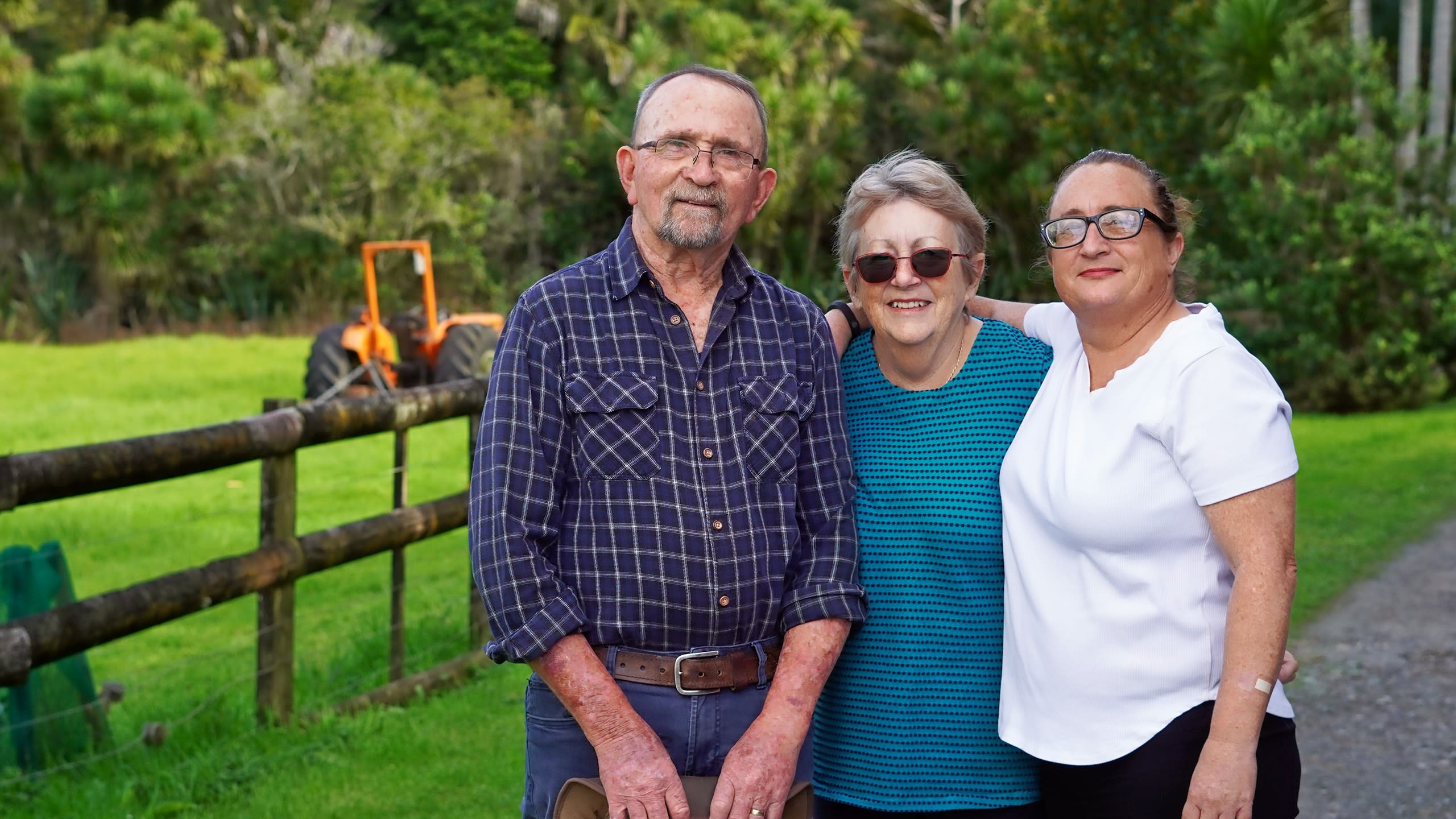 50 YEARS ON: Charlie, Susan and Amanda Wright. Portrait: William Chea